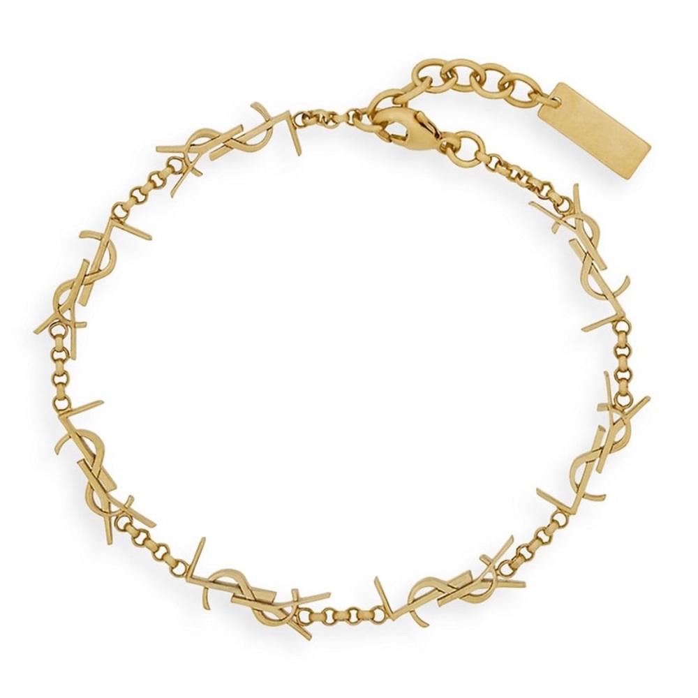 SAINT LAURENT YSL logo bracelet M - Picture 4 of 4